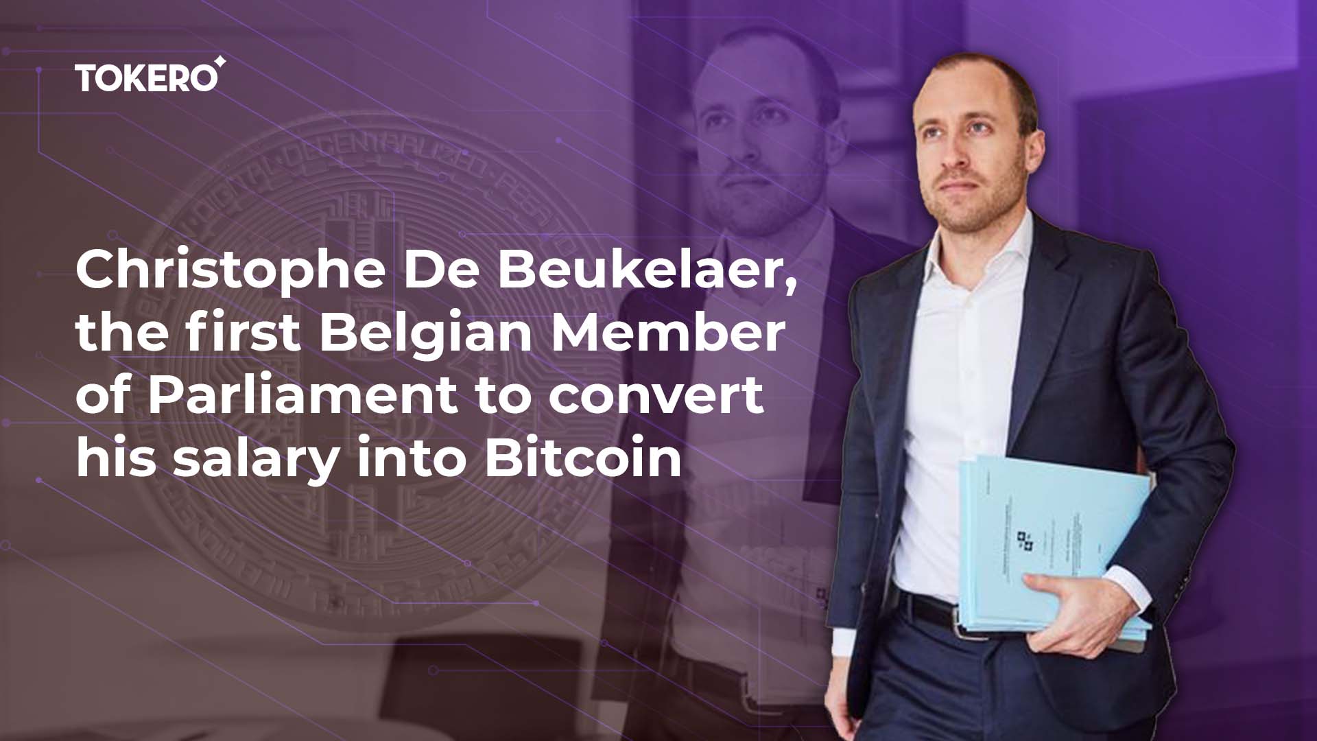 Christophe De Beukelaer, the first Belgian Member of Parliament to convert his salary into Bitcoin