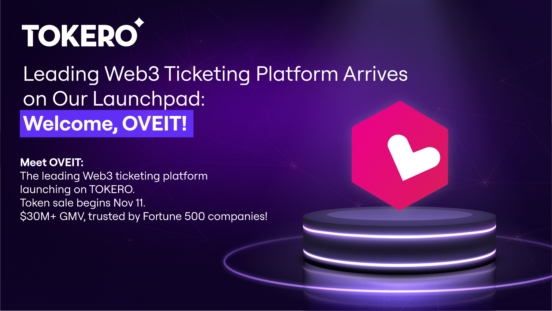 Leading Web3 Ticketing Platform Arrives on Our Launchpad: Welcome, OVEIT!