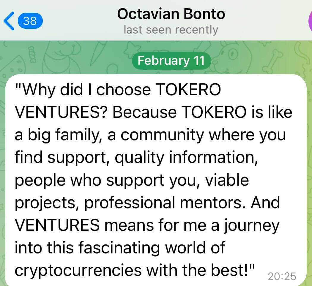 TOKERO client feedback